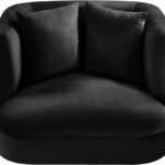 Alder Velvet Upholstered Accent Chair