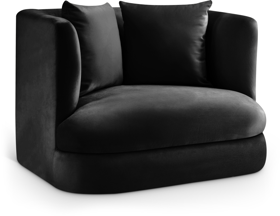 Alder Velvet Upholstered Accent Chair
