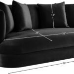 Alder 66" Velvet Upholstered Loveseat