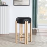 Harrison Vegan Leather Upholstered Counter Stool