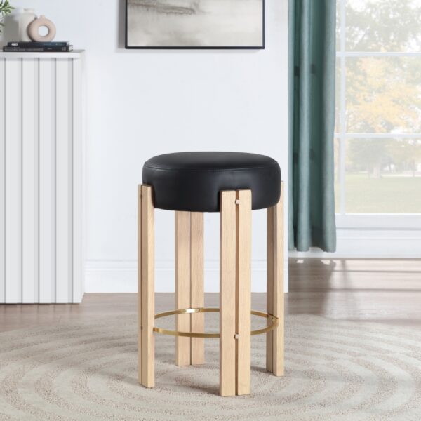 Harrison Vegan Leather Upholstered Counter Stool