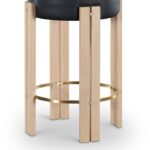 Harrison Vegan Leather Upholstered Counter Stool