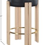 Harrison Vegan Leather Upholstered Counter Stool
