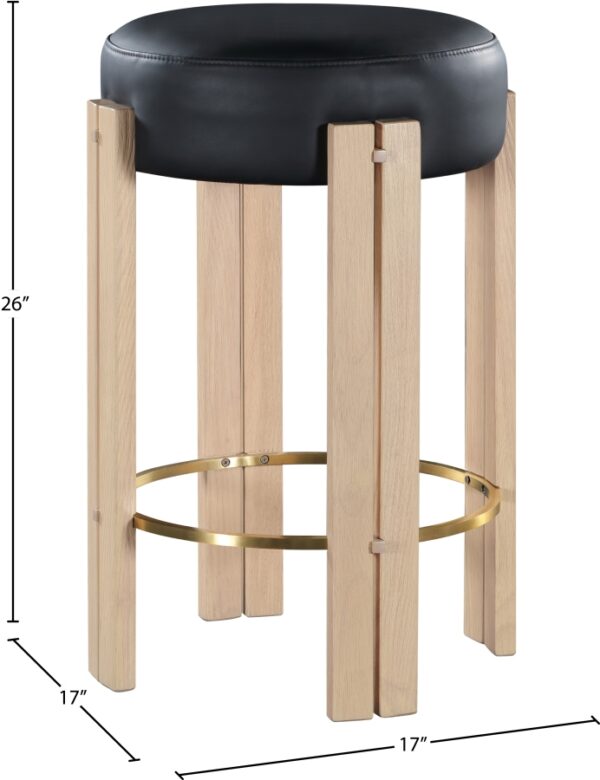Harrison Vegan Leather Upholstered Counter Stool