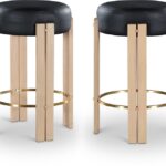 Harrison Vegan Leather Upholstered Counter Stool