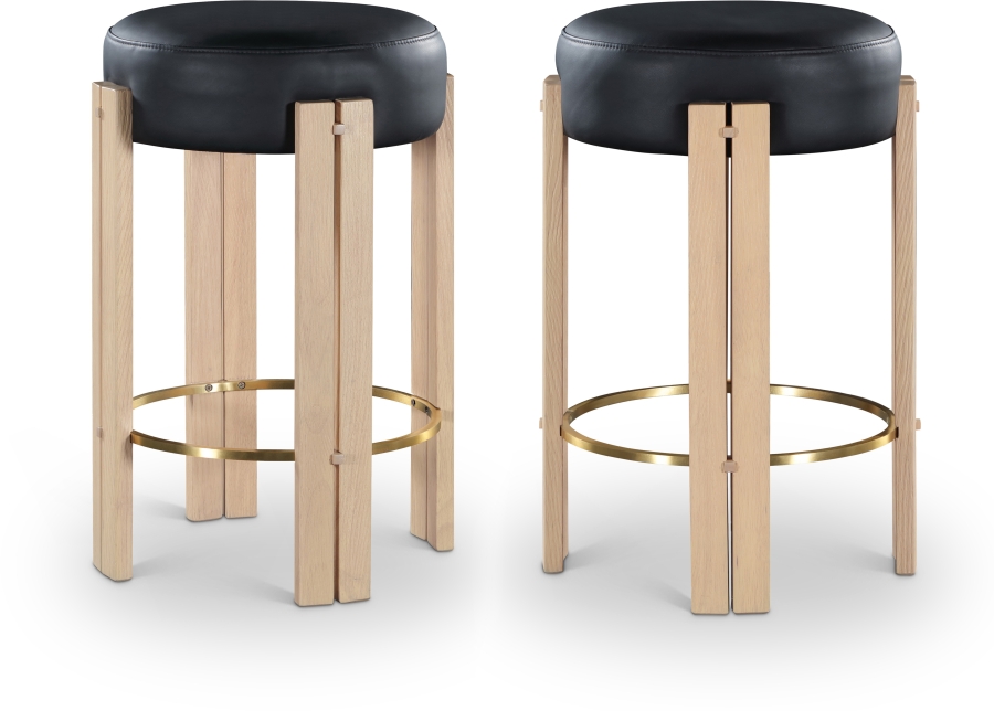 Harrison Vegan Leather Upholstered Counter Stool