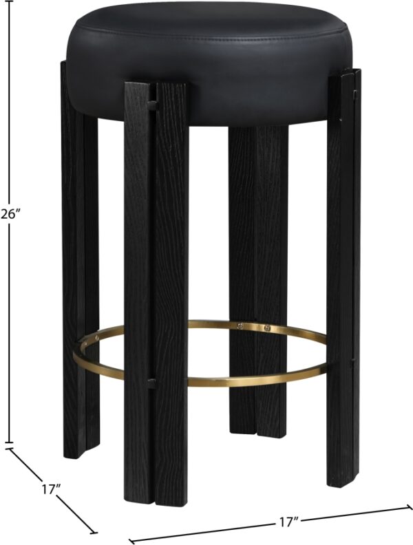 Harrison Vegan Leather Upholstered Counter Stool