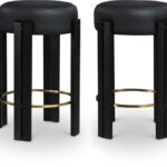 Harrison Vegan Leather Upholstered Counter Stool