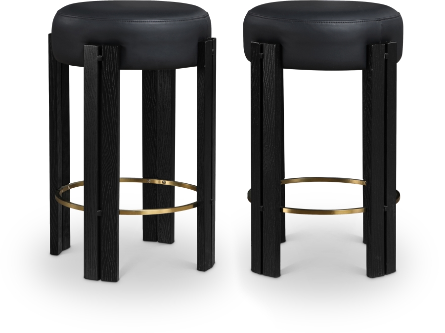 Harrison Vegan Leather Upholstered Counter Stool