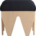 Altair Velour Fur Fabric Upholstered Bench