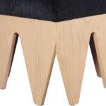 Altair Velour Fur Fabric Upholstered Bench