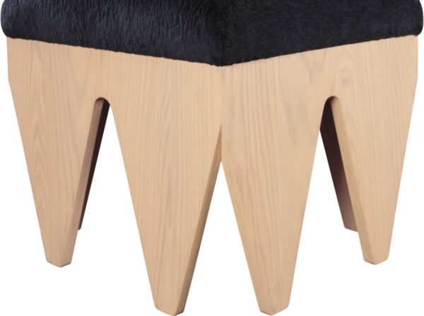 Altair Velour Fur Fabric Upholstered Bench