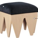Altair Velour Fur Fabric Upholstered Bench
