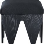 Altair Velour Fur Fabric Upholstered Bench