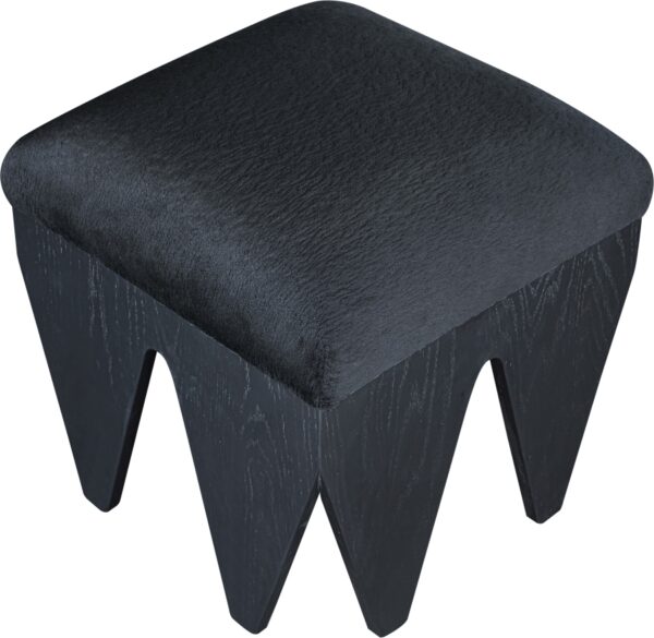 Altair Velour Fur Fabric Upholstered Bench