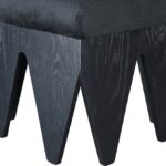 Altair Velour Fur Fabric Upholstered Bench
