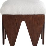 Altair Velour Fur Fabric Upholstered Bench