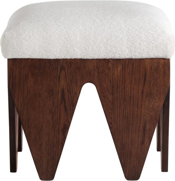 Altair Velour Fur Fabric Upholstered Bench