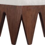 Altair Velour Fur Fabric Upholstered Bench