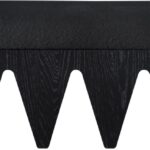 Altair Velour Fur Fabric Upholstered Bench