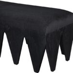 Altair Velour Fur Fabric Upholstered Bench