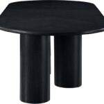 Dolan 95.25" - 143.25" Solid Wood And Oak Veneer Extendable Dining Table