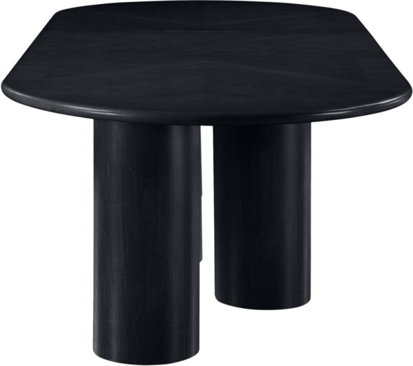 Dolan 95.25" - 143.25" Solid Wood And Oak Veneer Extendable Dining Table