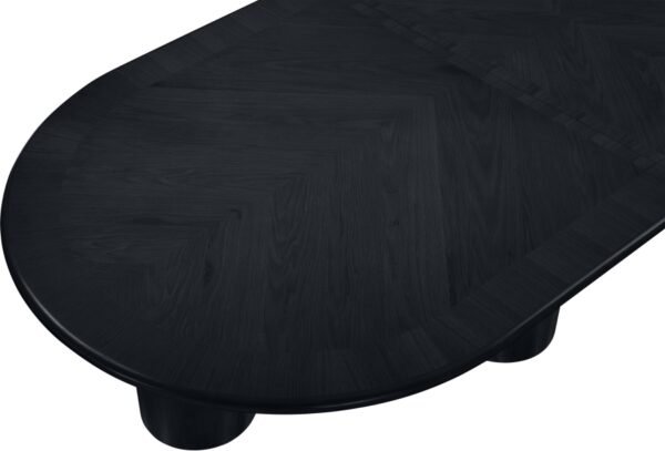Dolan 95.25" - 143.25" Solid Wood And Oak Veneer Extendable Dining Table