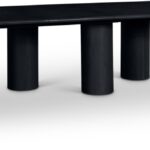 Dolan 95.25" - 143.25" Solid Wood And Oak Veneer Extendable Dining Table