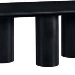 Dolan 95.25" - 143.25" Solid Wood And Oak Veneer Extendable Dining Table