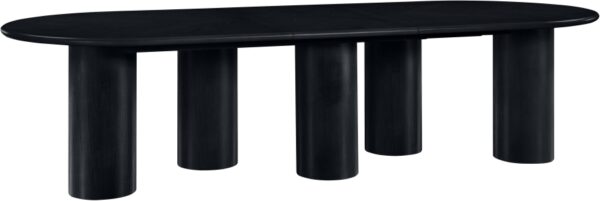 Dolan 95.25" - 143.25" Solid Wood And Oak Veneer Extendable Dining Table