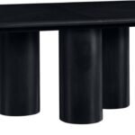 Dolan 95.25" - 143.25" Solid Wood And Oak Veneer Extendable Dining Table