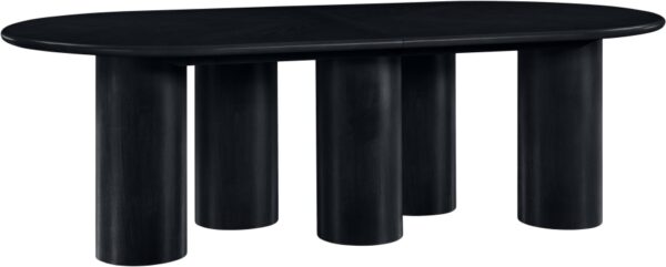 Dolan 95.25" - 143.25" Solid Wood And Oak Veneer Extendable Dining Table