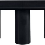 Dolan 95.25" - 143.25" Solid Wood And Oak Veneer Extendable Dining Table