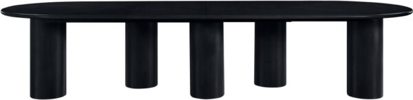 Dolan 95.25" - 143.25" Solid Wood And Oak Veneer Extendable Dining Table