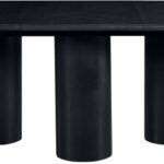 Dolan 95.25" - 143.25" Solid Wood And Oak Veneer Extendable Dining Table