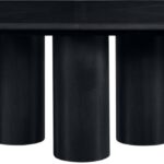 Dolan 95.25" - 143.25" Solid Wood And Oak Veneer Extendable Dining Table
