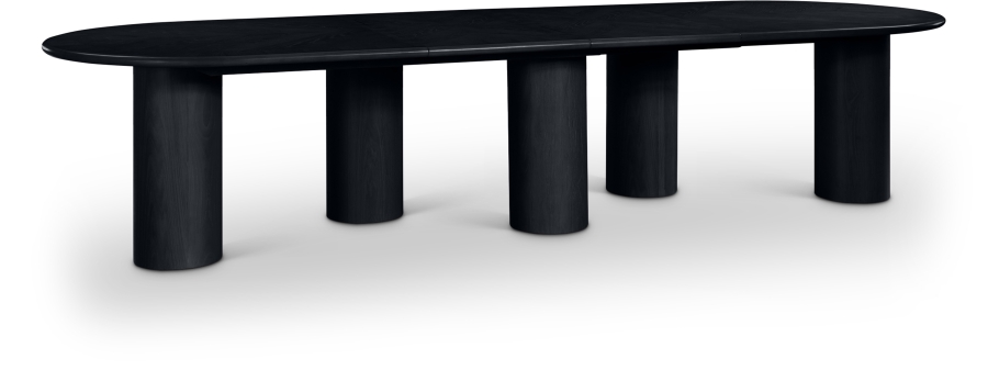 Dolan 95.25" - 143.25" Solid Wood And Oak Veneer Extendable Dining Table