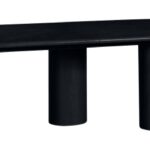 Dolan 95.25" - 143.25" Solid Wood And Oak Veneer Extendable Dining Table