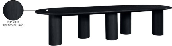 Dolan 95.25" - 143.25" Solid Wood And Oak Veneer Extendable Dining Table