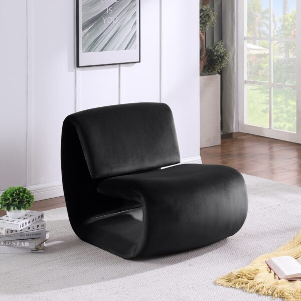 Nouveau Velvet Upholstered Accent Chair
