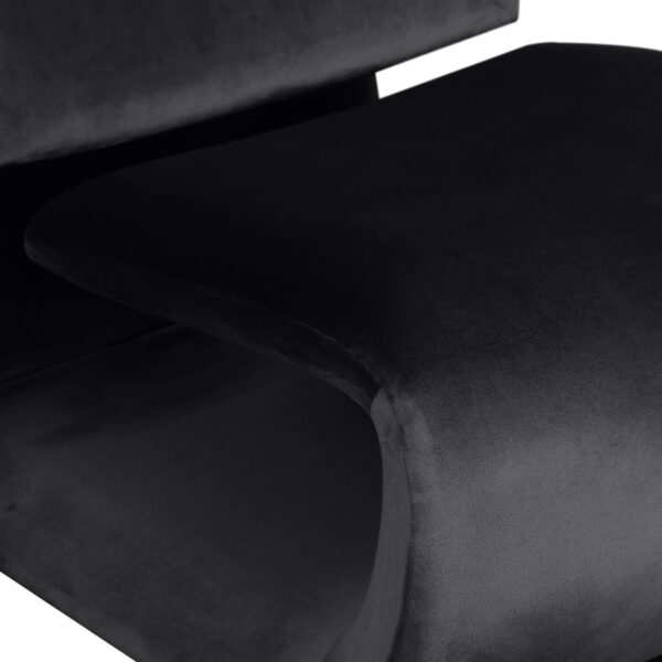Nouveau Velvet Upholstered Accent Chair