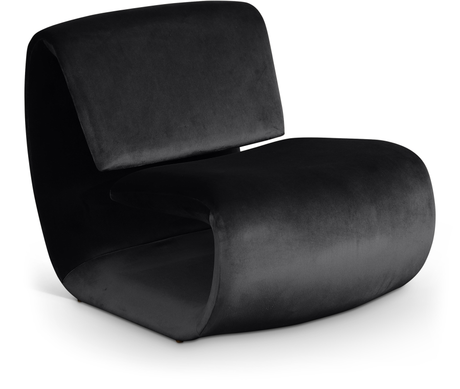 Nouveau Velvet Upholstered Accent Chair