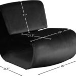 Nouveau Velvet Upholstered Accent Chair
