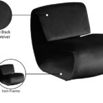 Nouveau Velvet Upholstered Accent Chair