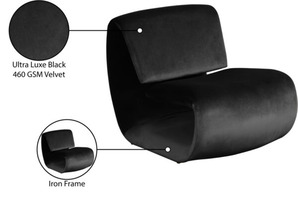 Nouveau Velvet Upholstered Accent Chair