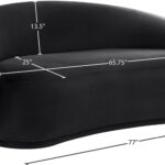 Emery 77" Velvet Upholstered Loveseat