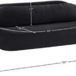 Austin 107" Velvet Upholstered Upholstered Sofa