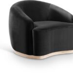 Gustavo Velvet Upholstered Accent Chair