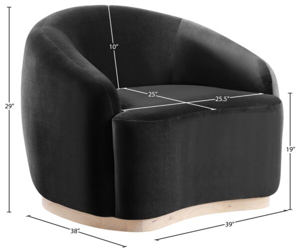 Gustavo Velvet Upholstered Accent Chair